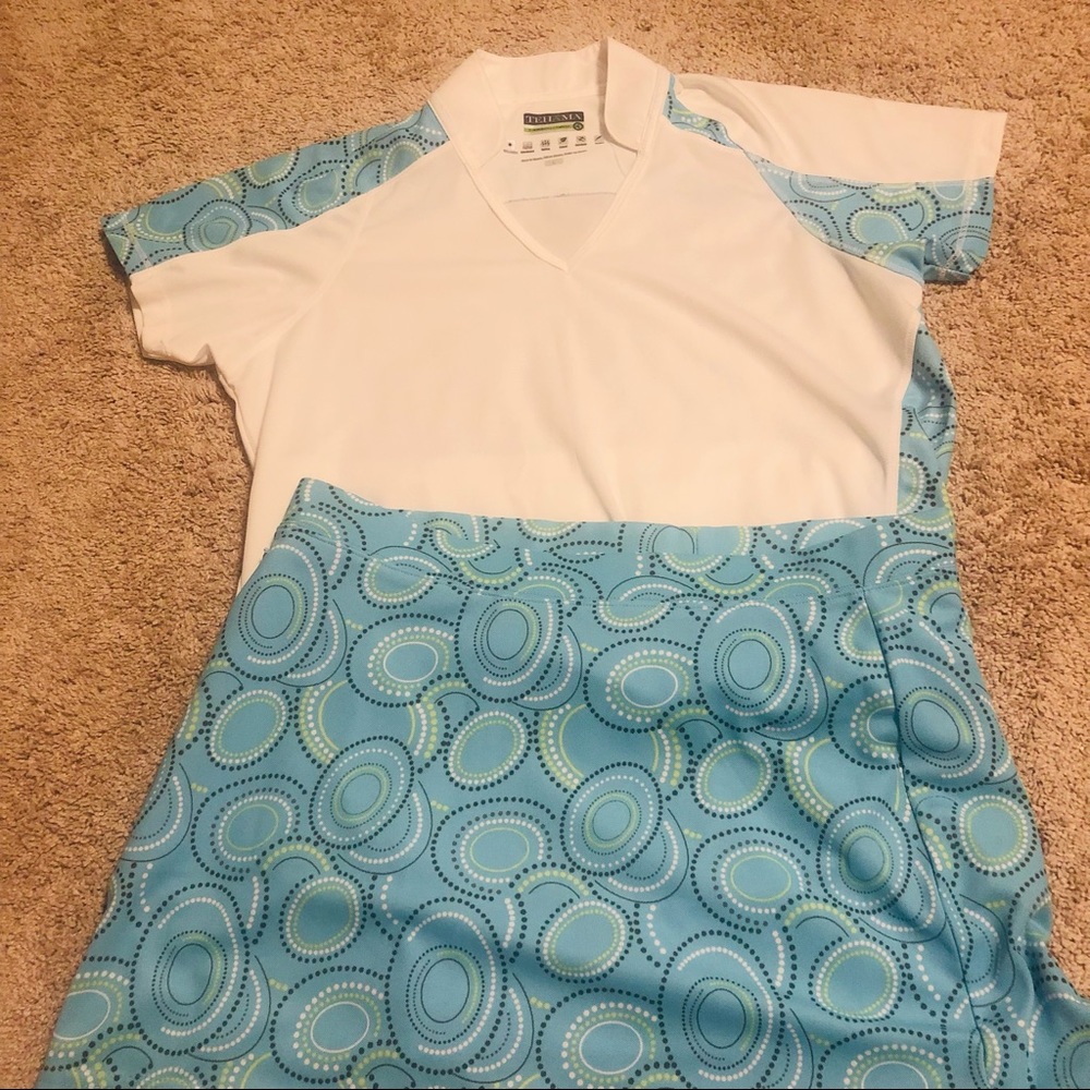 TEHAMA Blue and White Skort